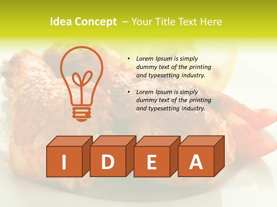 Poultry Meal Leg PowerPoint Template