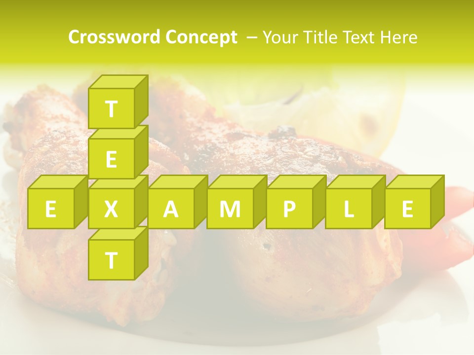 Poultry Meal Leg PowerPoint Template