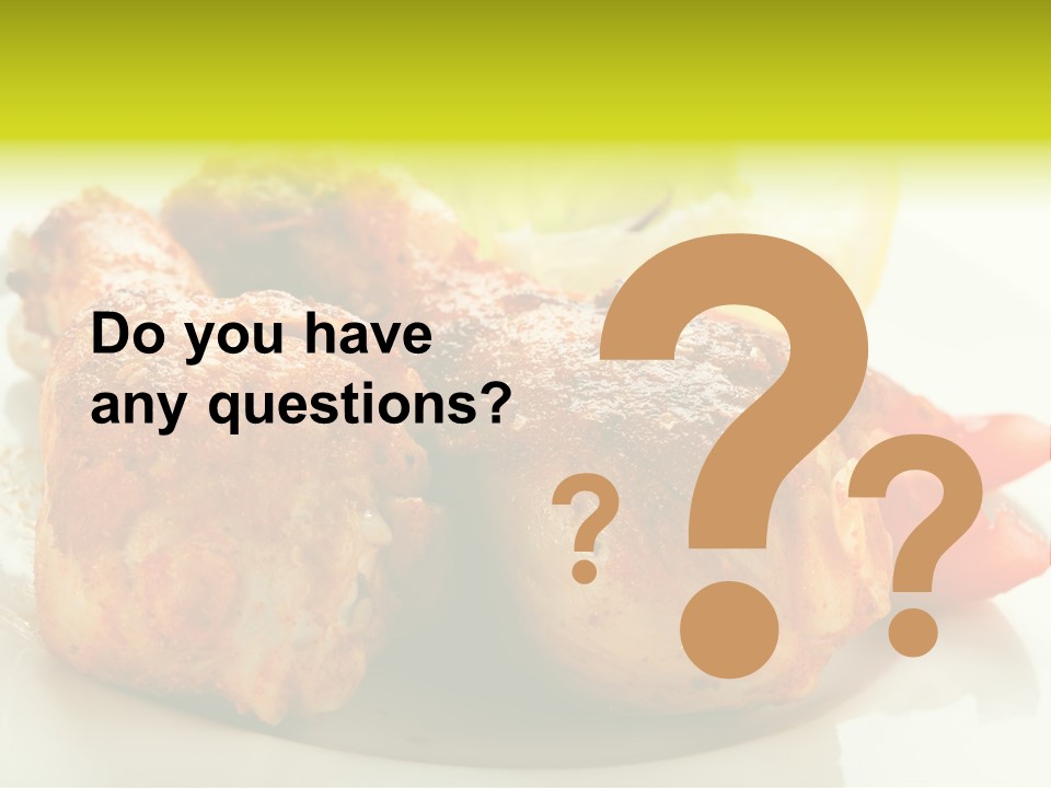 Poultry Meal Leg PowerPoint Template