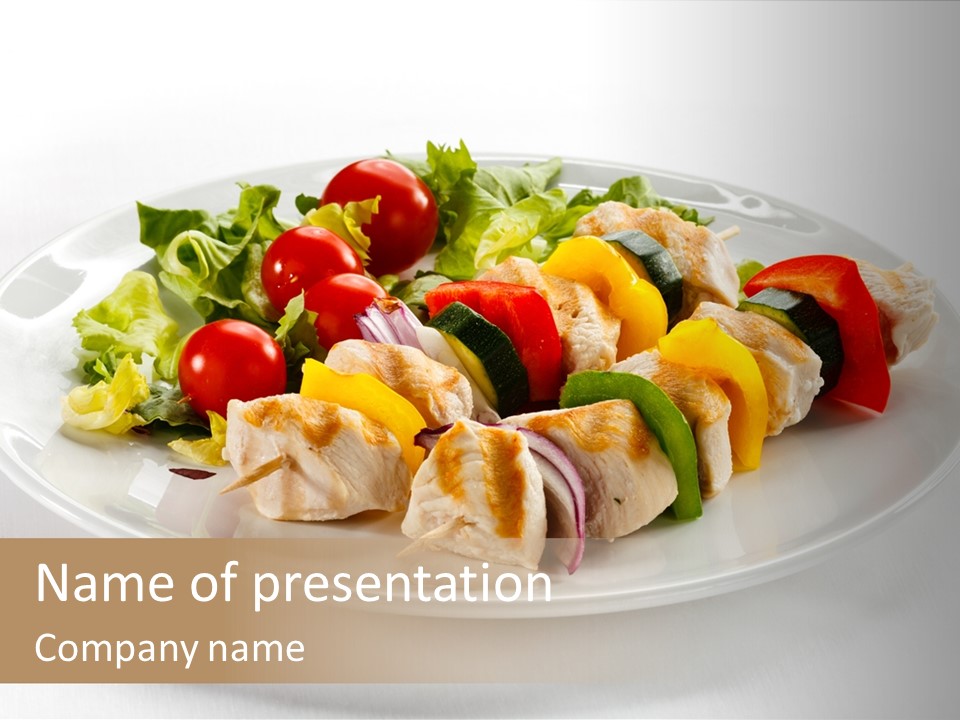 Restaurant Shish Chicken PowerPoint Template