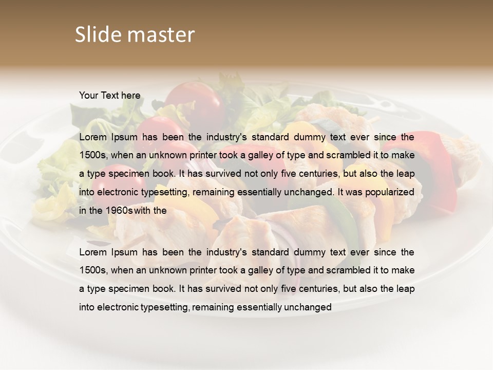 Restaurant Shish Chicken PowerPoint Template