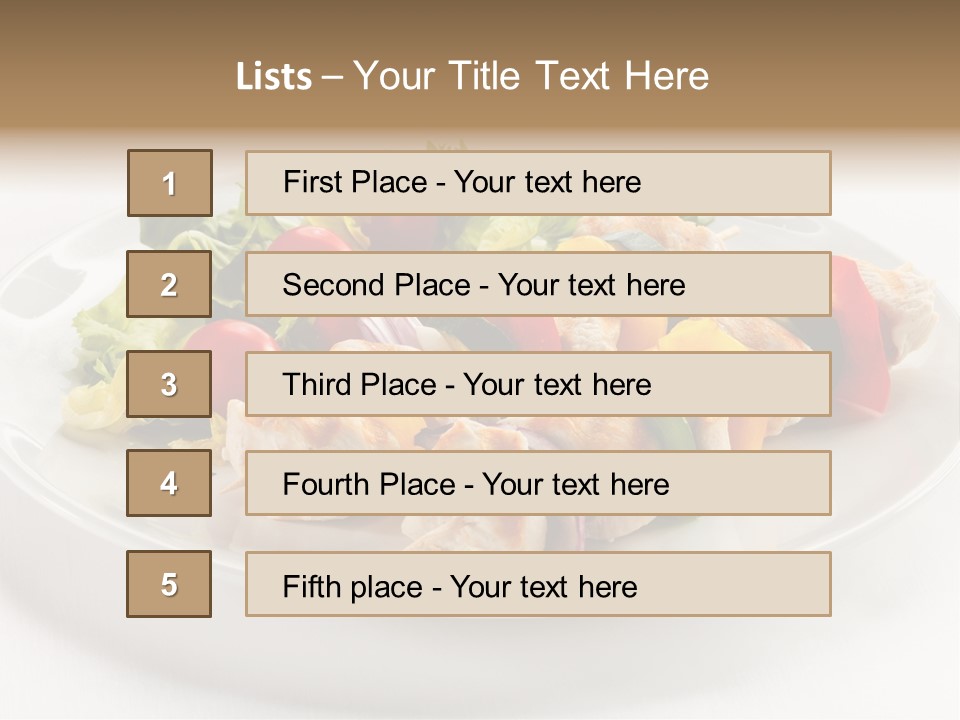 Restaurant Shish Chicken PowerPoint Template