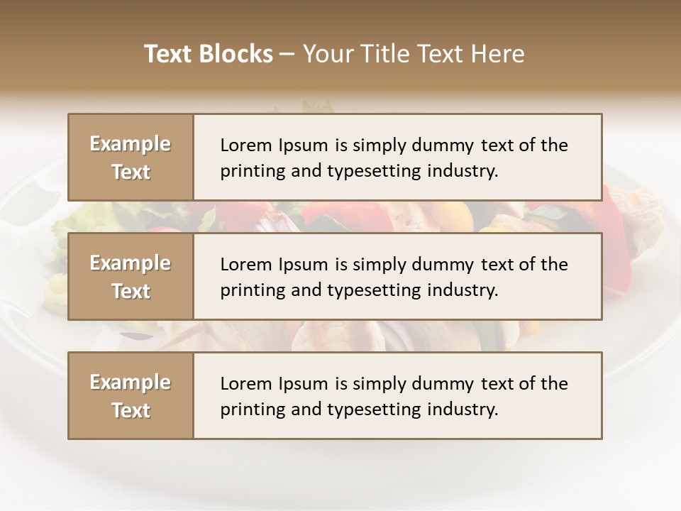 Restaurant Shish Chicken PowerPoint Template