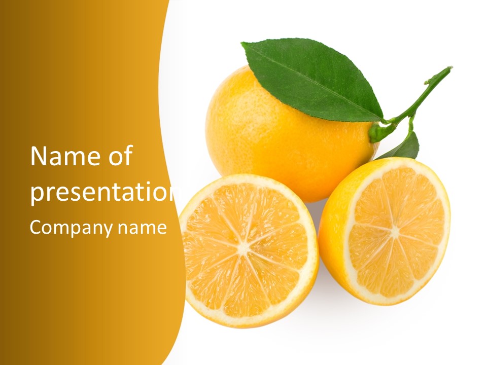 Slice Colorful Citrus PowerPoint Template