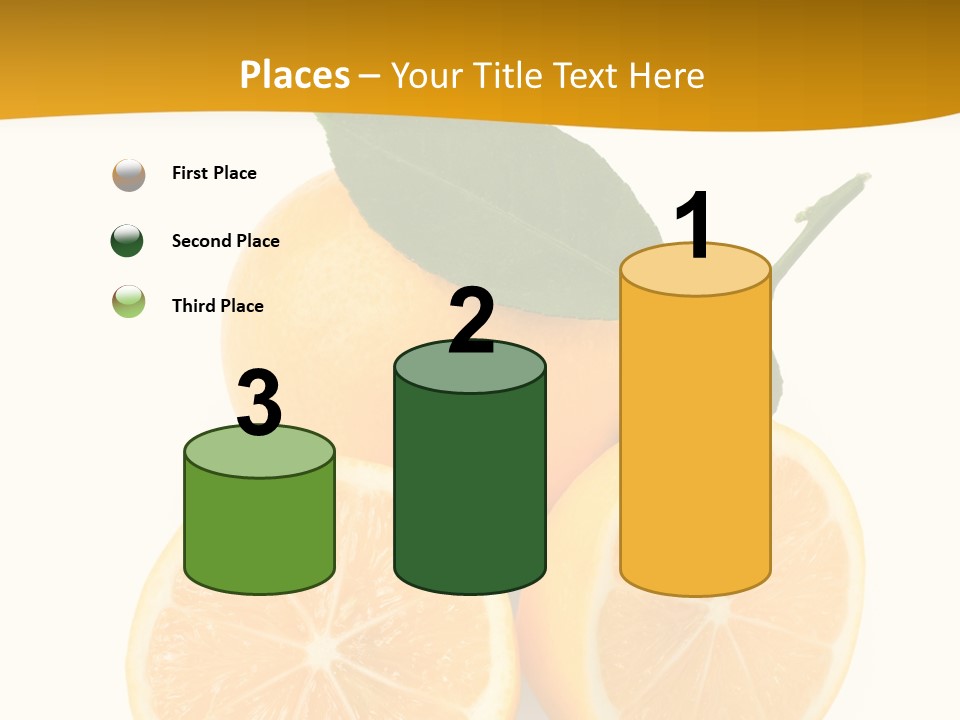 Slice Colorful Citrus PowerPoint Template