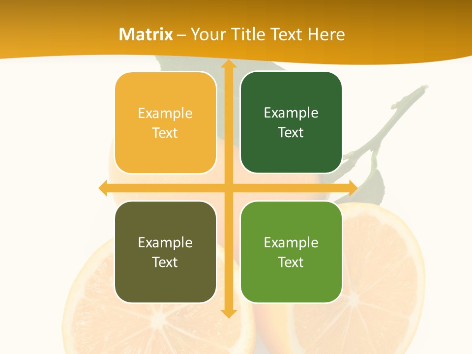 Slice Colorful Citrus PowerPoint Template