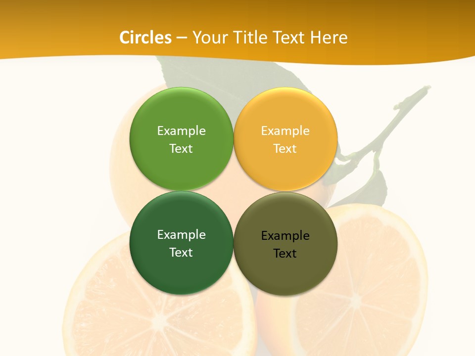 Slice Colorful Citrus PowerPoint Template