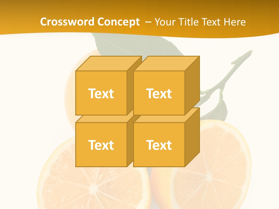Slice Colorful Citrus PowerPoint Template