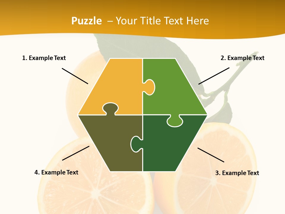 Slice Colorful Citrus PowerPoint Template