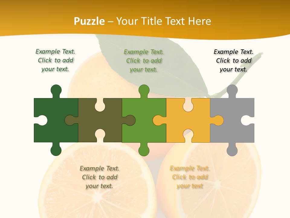 Slice Colorful Citrus PowerPoint Template