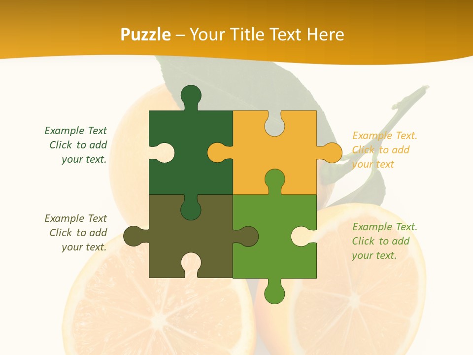 Slice Colorful Citrus PowerPoint Template