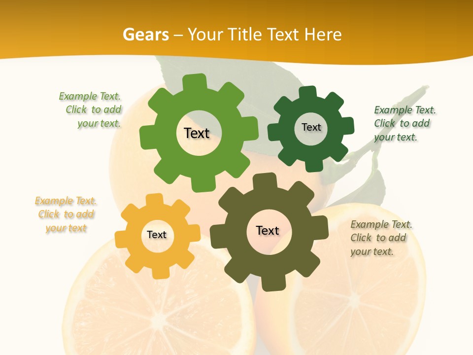 Slice Colorful Citrus PowerPoint Template