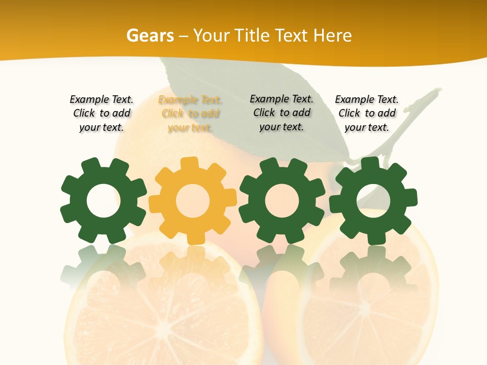 Slice Colorful Citrus PowerPoint Template