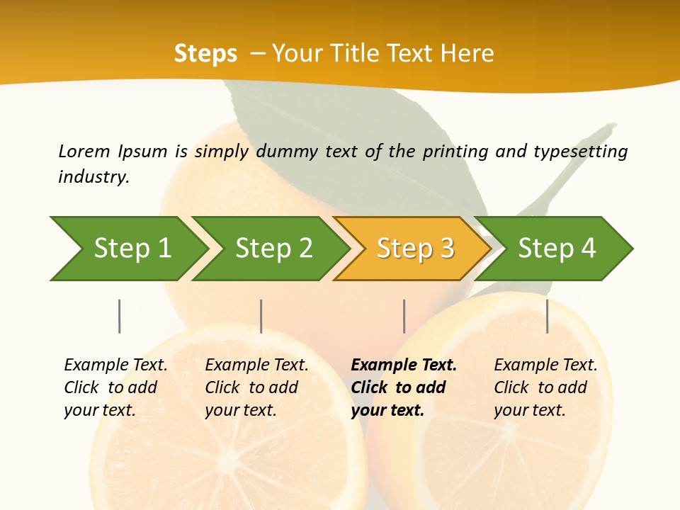 Slice Colorful Citrus PowerPoint Template