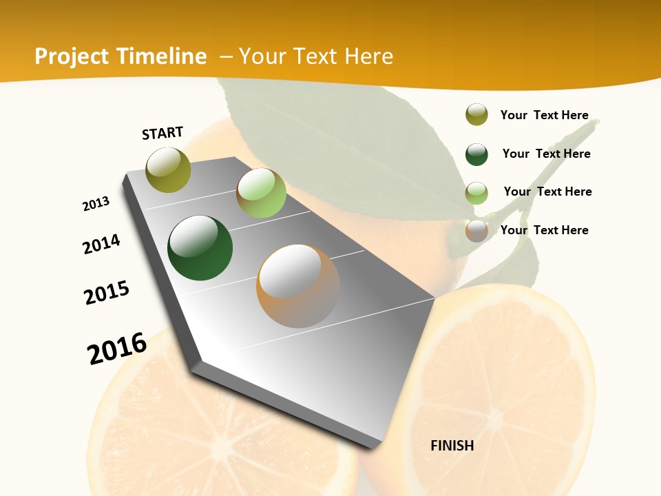 Slice Colorful Citrus PowerPoint Template