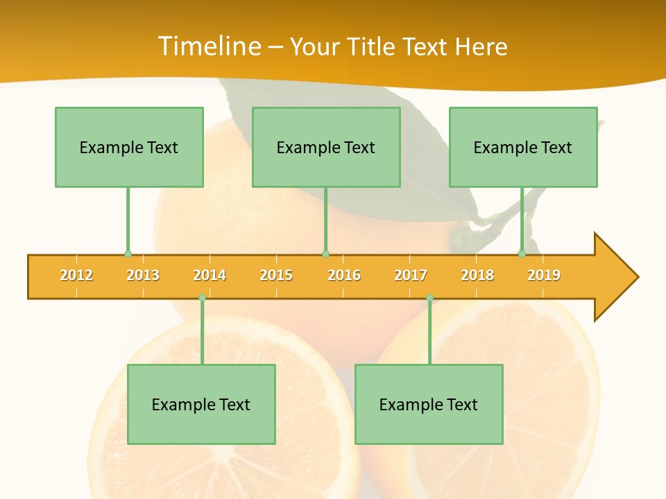 Slice Colorful Citrus PowerPoint Template