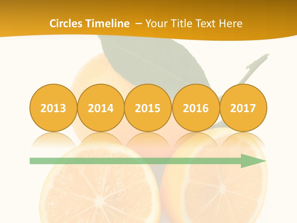 Slice Colorful Citrus PowerPoint Template