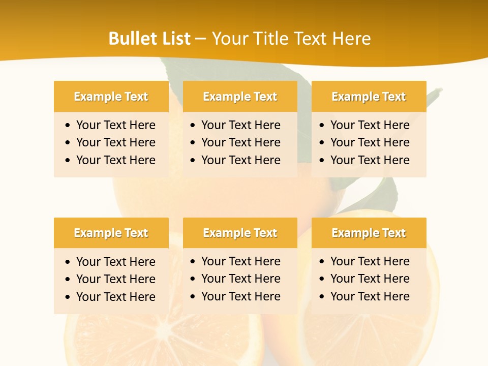 Slice Colorful Citrus PowerPoint Template