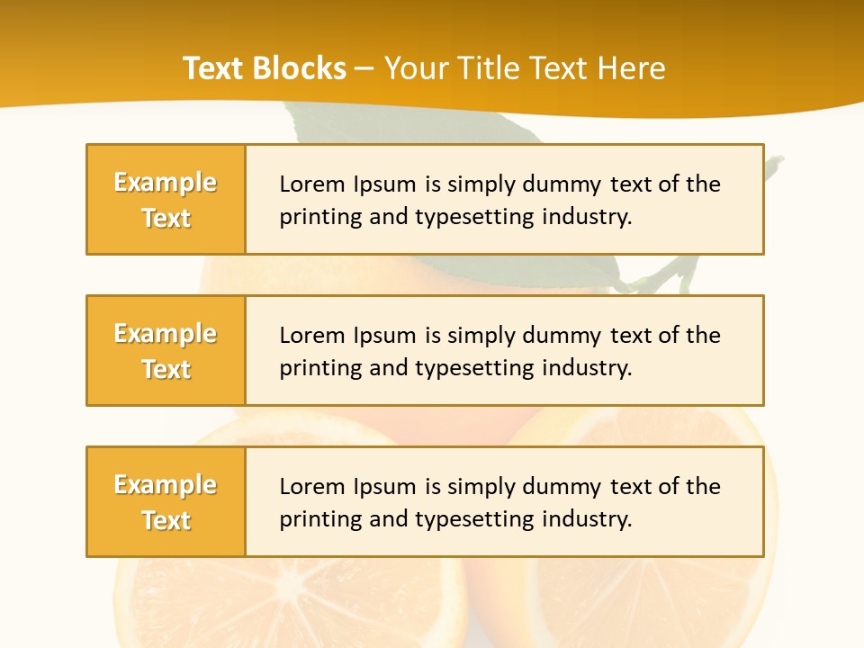 Slice Colorful Citrus PowerPoint Template