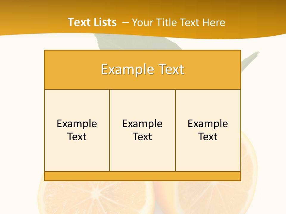 Slice Colorful Citrus PowerPoint Template