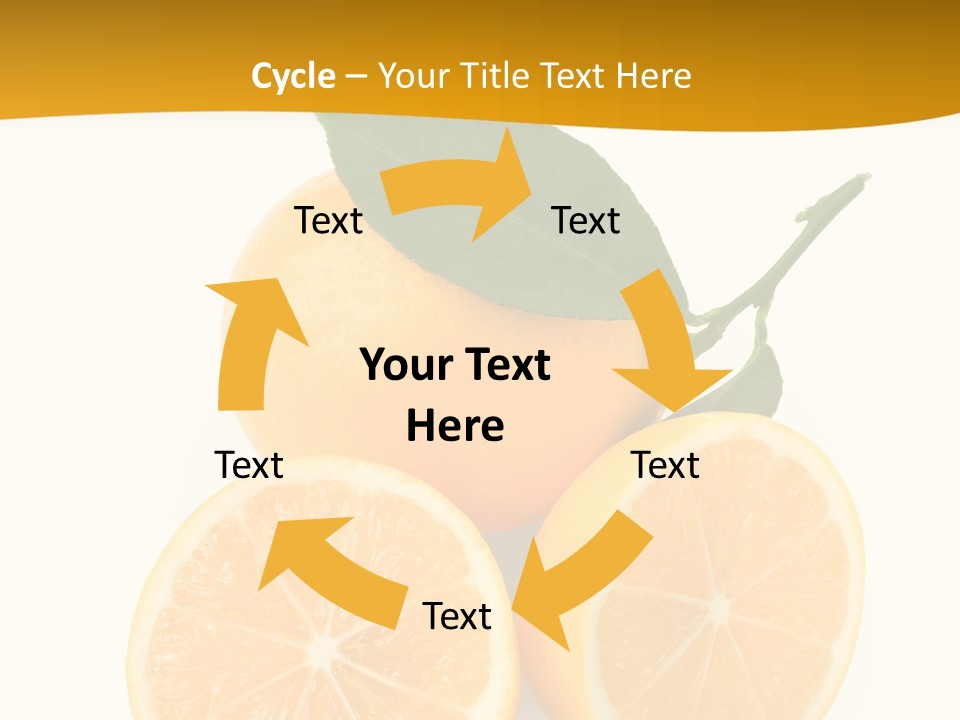 Slice Colorful Citrus PowerPoint Template