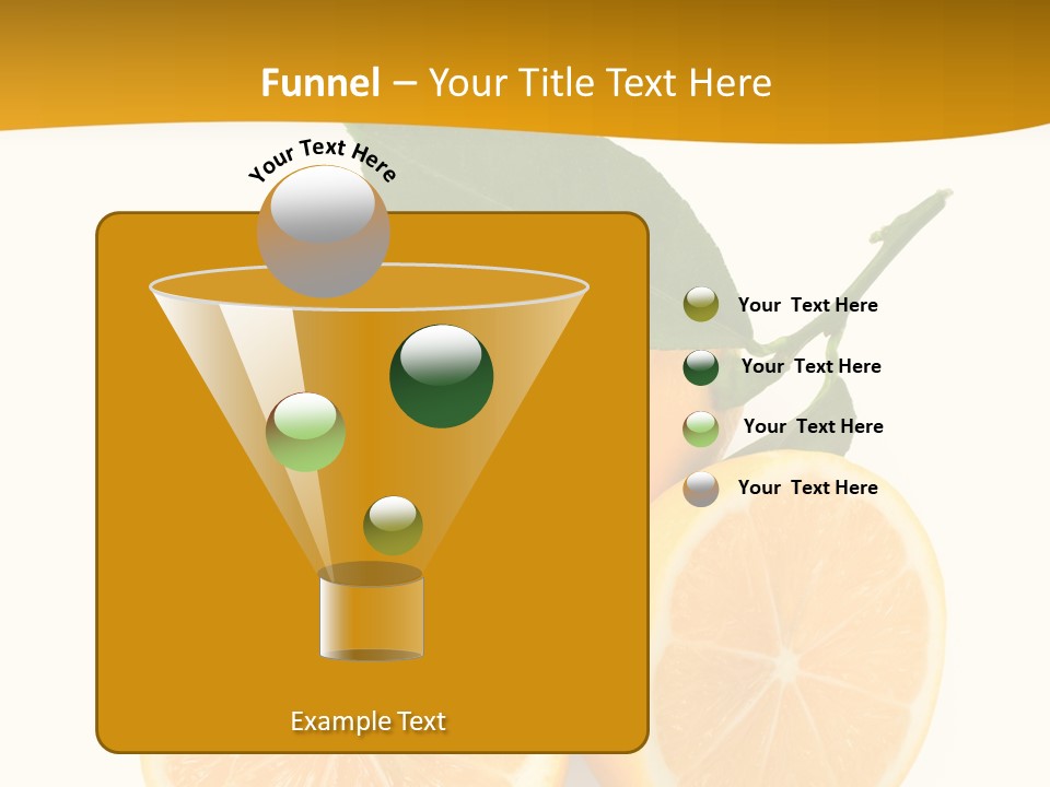 Slice Colorful Citrus PowerPoint Template