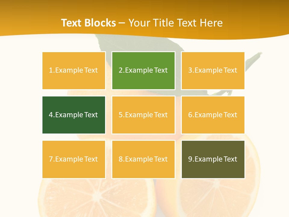 Slice Colorful Citrus PowerPoint Template