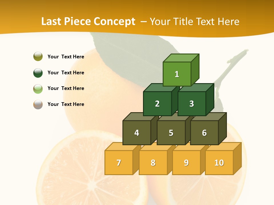 Slice Colorful Citrus PowerPoint Template