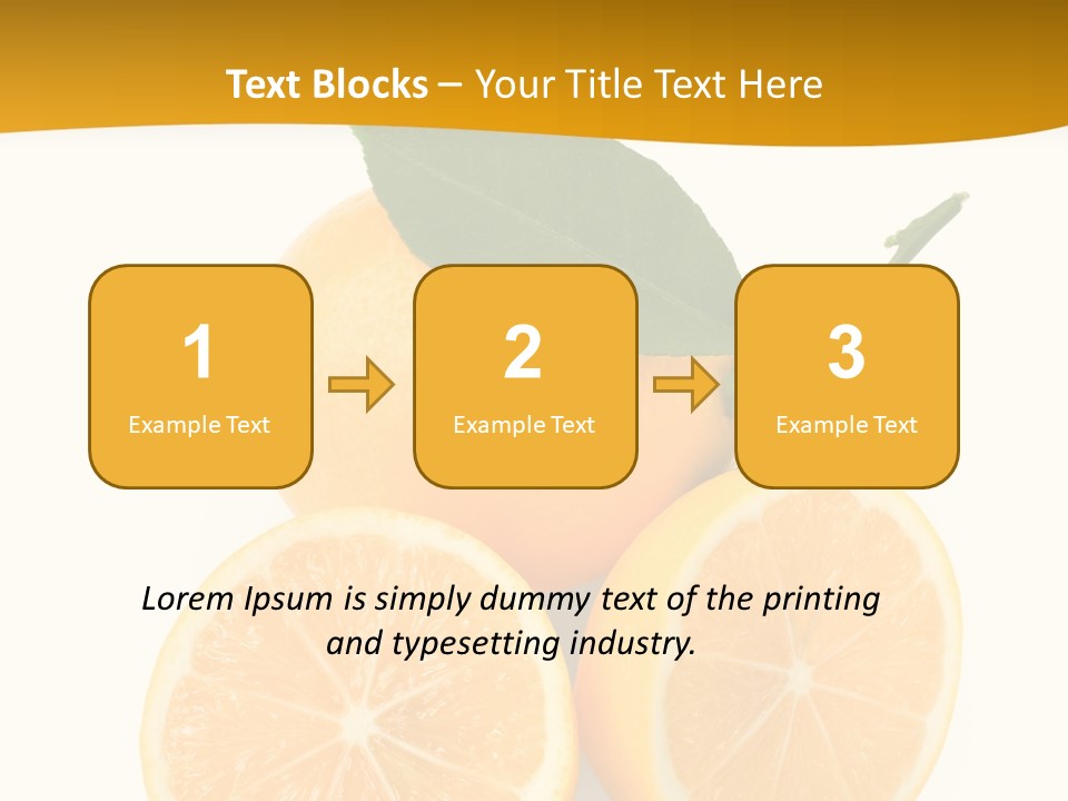 Slice Colorful Citrus PowerPoint Template