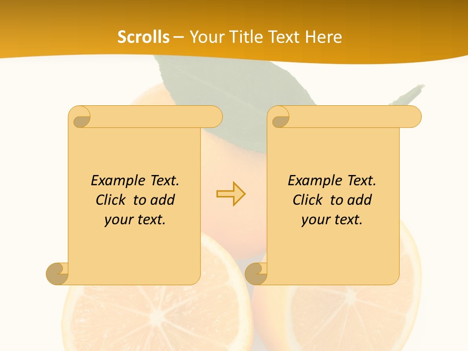 Slice Colorful Citrus PowerPoint Template