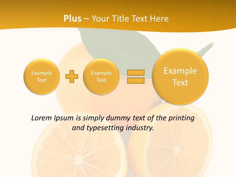 Slice Colorful Citrus PowerPoint Template