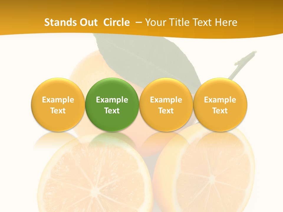 Slice Colorful Citrus PowerPoint Template