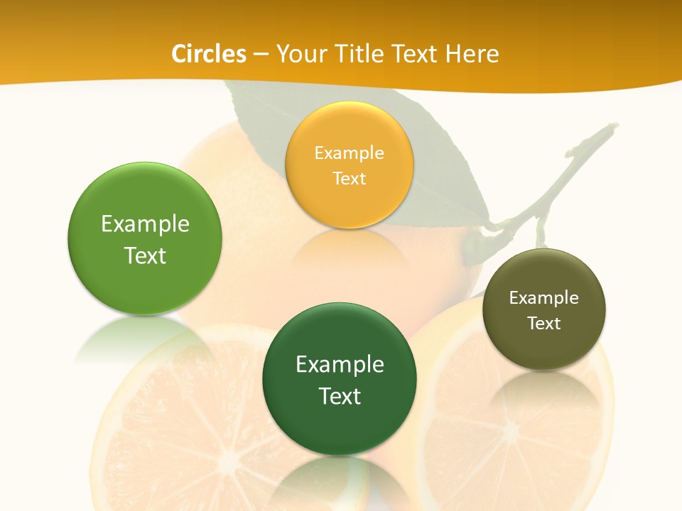 Slice Colorful Citrus PowerPoint Template