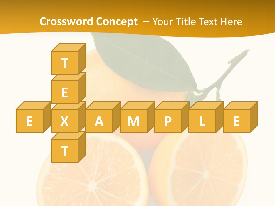 Slice Colorful Citrus PowerPoint Template