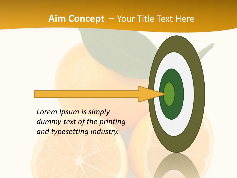 Slice Colorful Citrus PowerPoint Template
