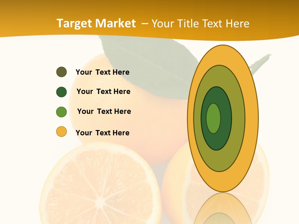 Slice Colorful Citrus PowerPoint Template