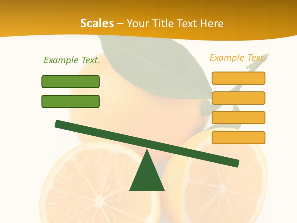 Slice Colorful Citrus PowerPoint Template