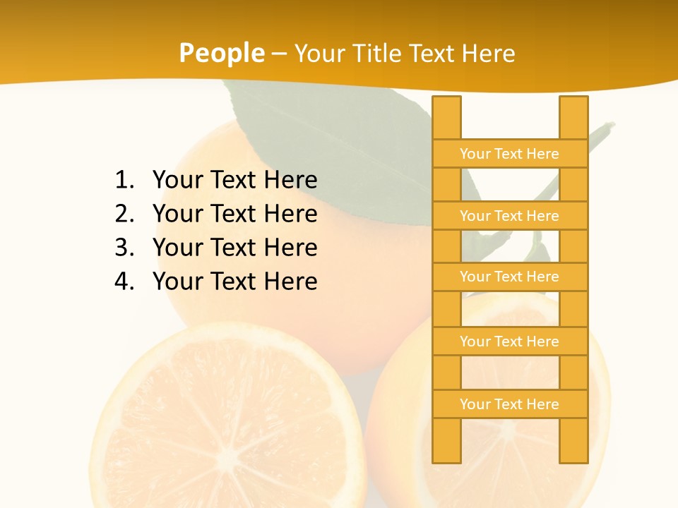 Slice Colorful Citrus PowerPoint Template