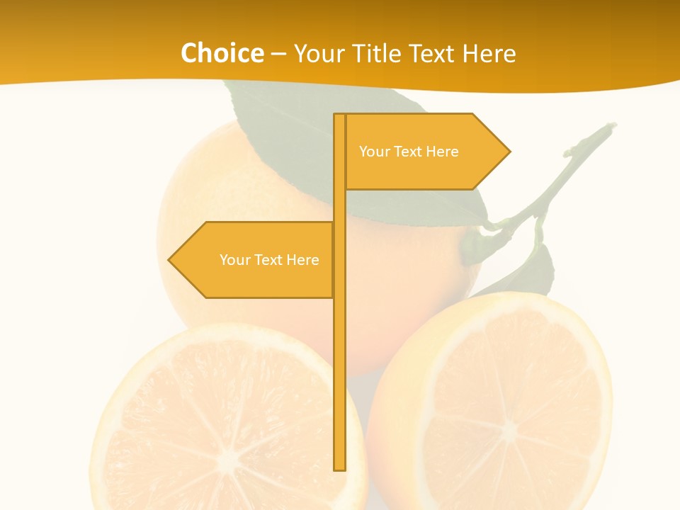 Slice Colorful Citrus PowerPoint Template
