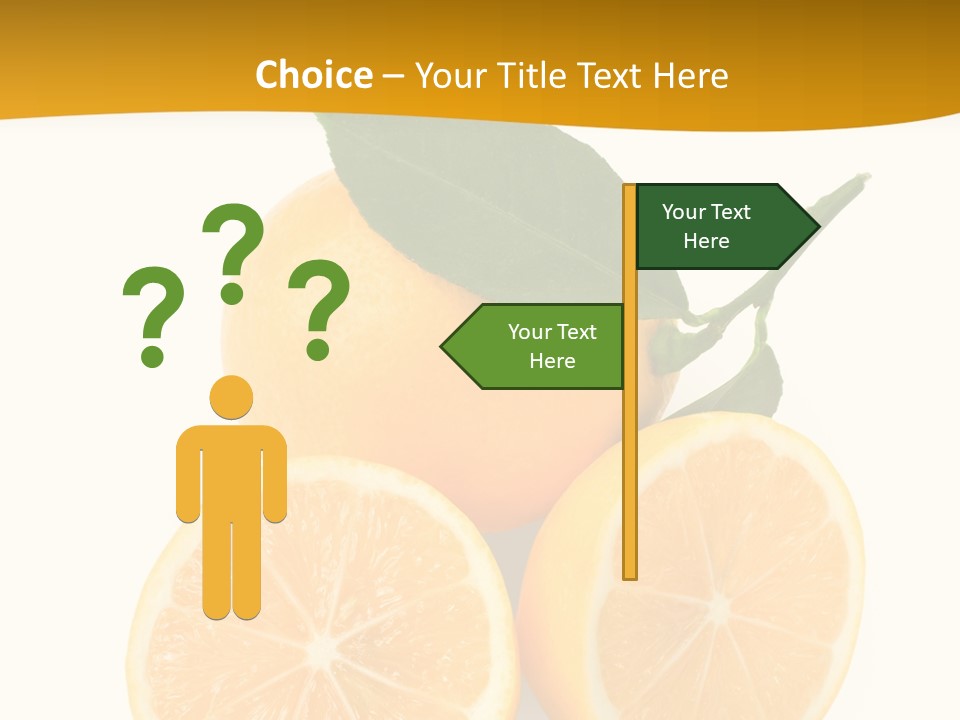 Slice Colorful Citrus PowerPoint Template