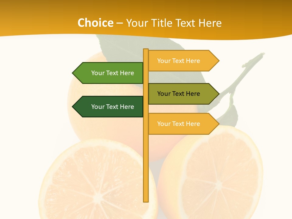 Slice Colorful Citrus PowerPoint Template