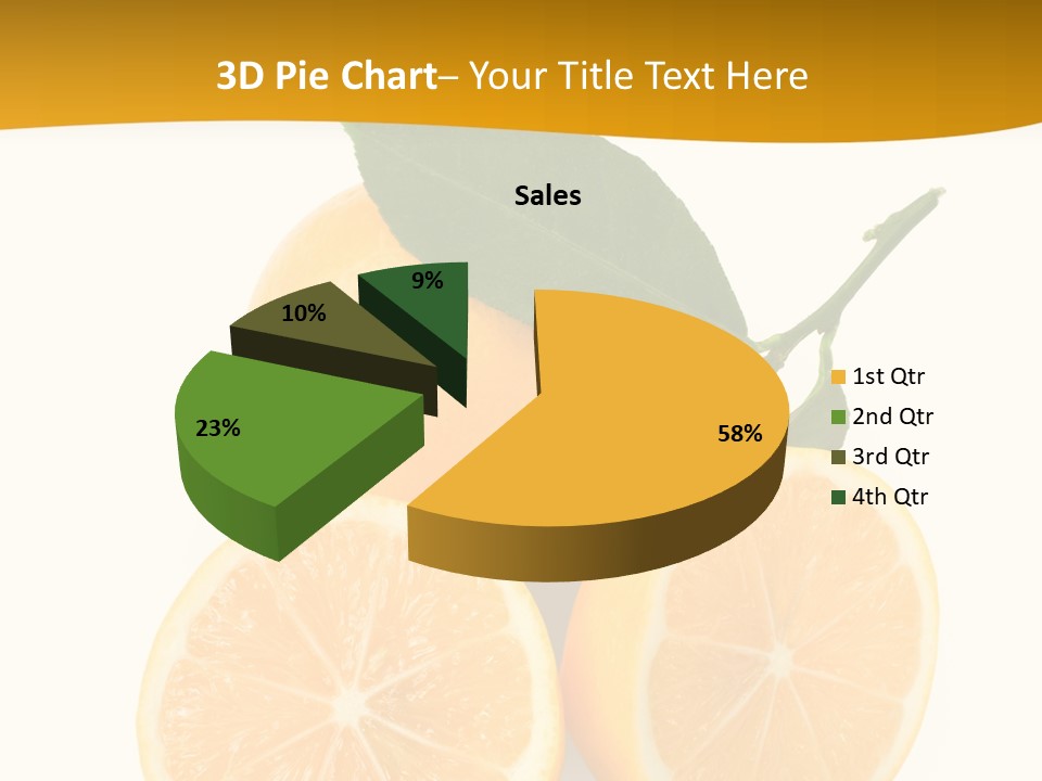 Slice Colorful Citrus PowerPoint Template