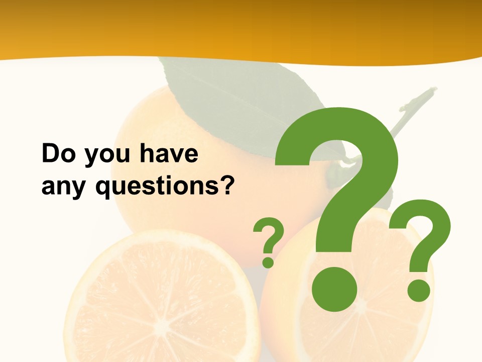 Slice Colorful Citrus PowerPoint Template