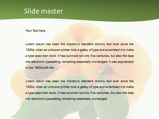 Season Plant Orange PowerPoint Template