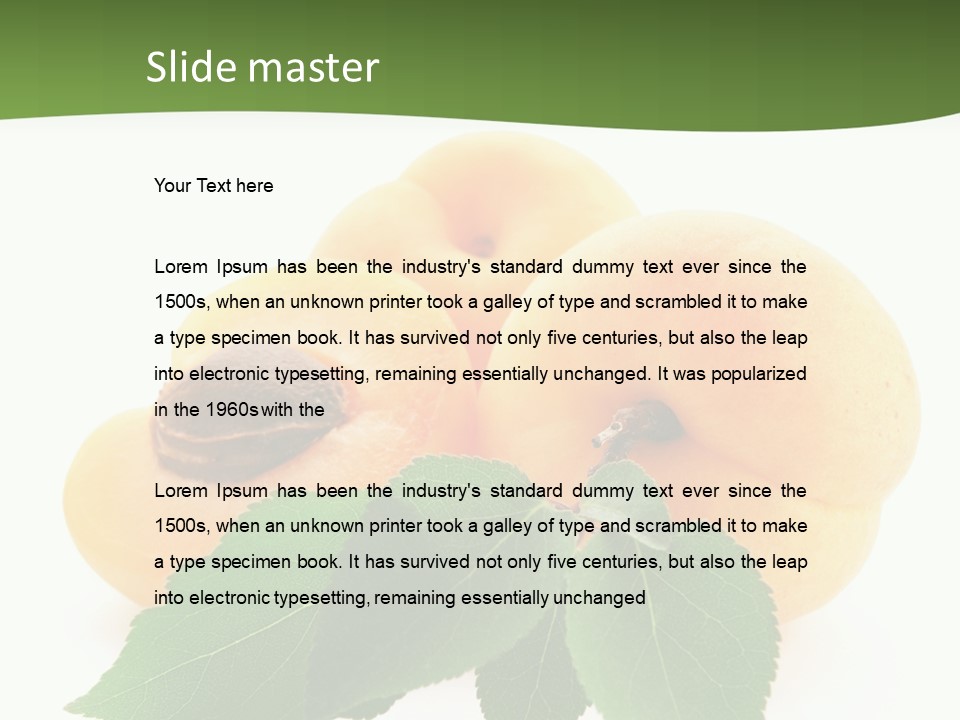 Season Plant Orange PowerPoint Template