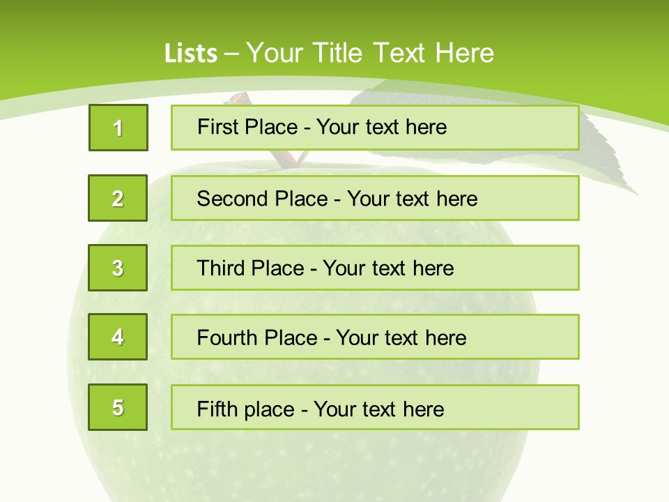 Healthcare Lifestyle Diet PowerPoint Template