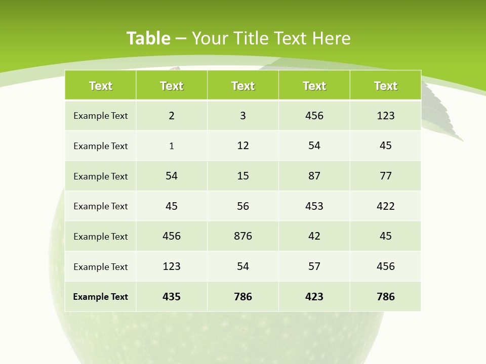 Healthcare Lifestyle Diet PowerPoint Template