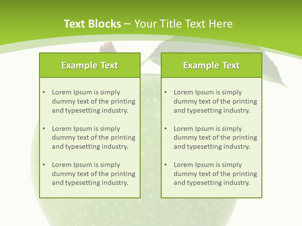 Healthcare Lifestyle Diet PowerPoint Template
