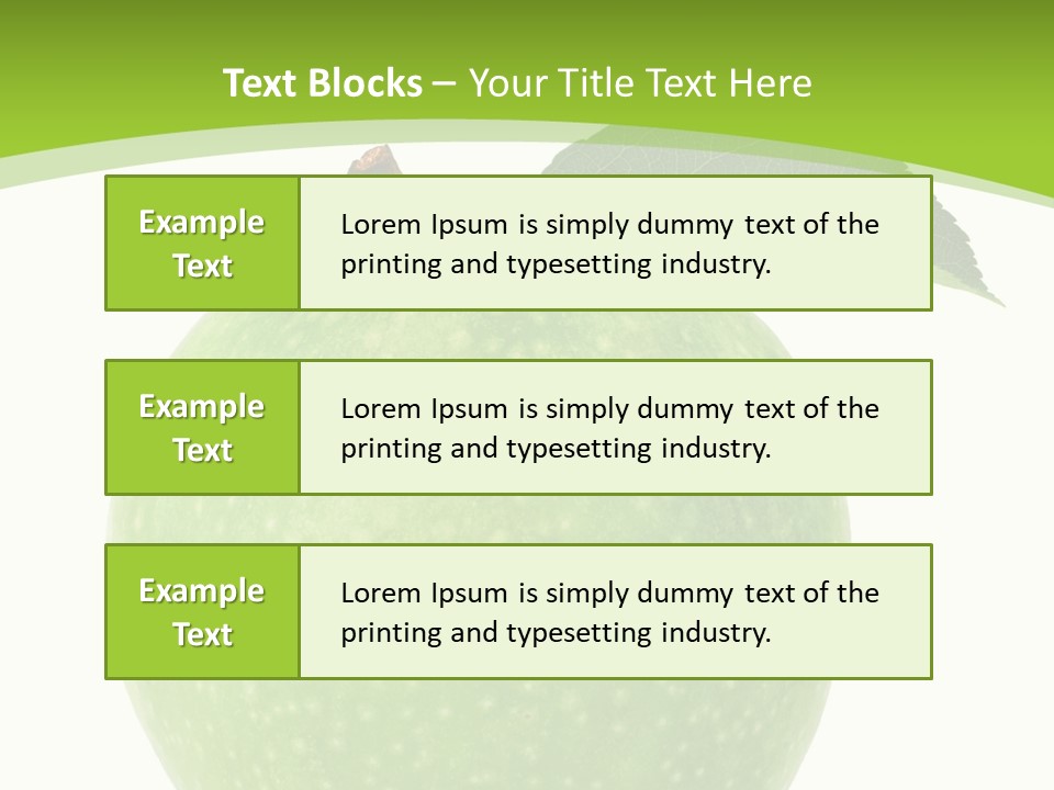 Healthcare Lifestyle Diet PowerPoint Template
