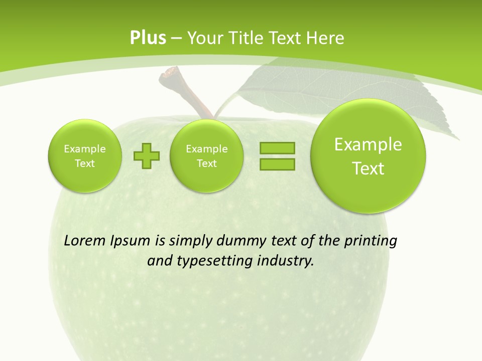Healthcare Lifestyle Diet PowerPoint Template